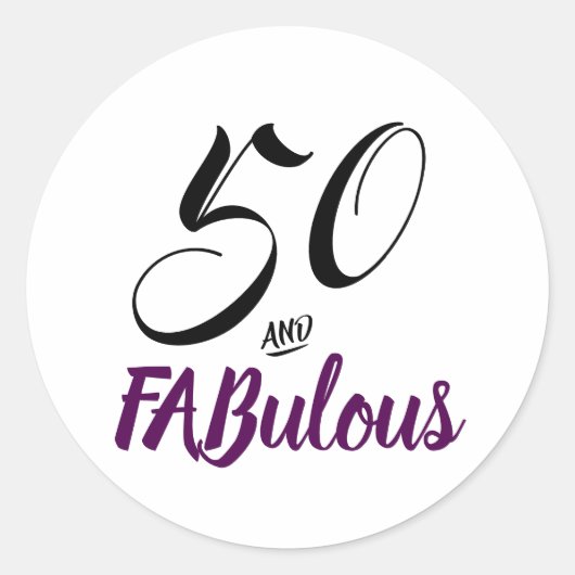 50と素晴らしい ラウンドシール (正面)