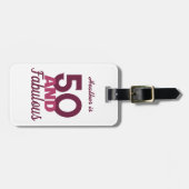 50と素晴らしい ラゲッジタグ (正面横)