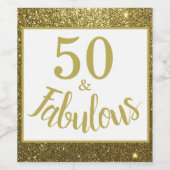 50と素晴らしい ワインラベル (シングルラベル)