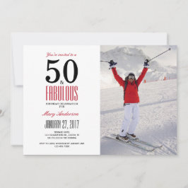 50と素晴らしい | 第50回バースデーパーティーへの招待 招待状