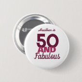 50と素晴らしい 缶バッジ (正面&裏面)