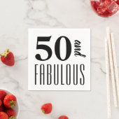 50と素晴らしい |誕生日パーティーペーパーナプキン スタンダードカクテルナプキン (インサイチュ)