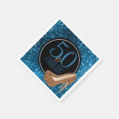 50と素晴らしい | 50エレガント番目の誕生日ハイヒール スタンダードカクテルナプキン (角)