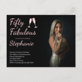 50と素晴らしい | 50th誕生日パーティーの写真 ポストカード (正面)