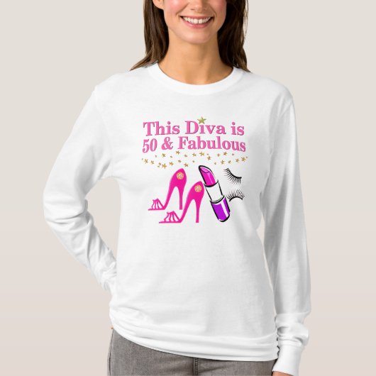 50と素晴らしいDIVA Tシャツ (正面)