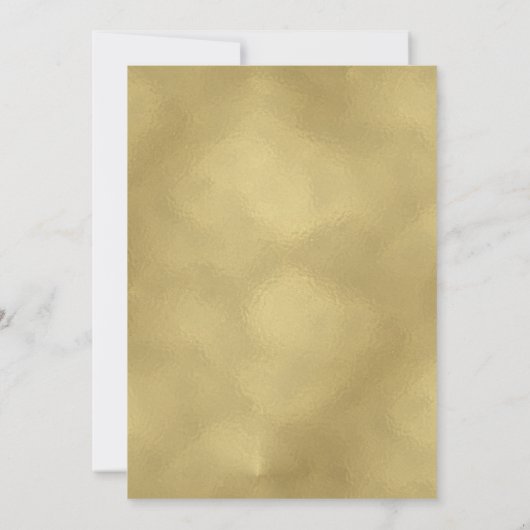 50と素晴らしいGlam金ゴールド 招待状 (裏面)