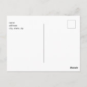 50と素晴らしいLiGhts誕生日パーティーの招待 ポストカード (裏面)