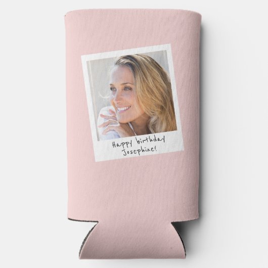 50と素晴らしいWITH PHOTO、レトロ誕生日 スリム缶クーラー (裏面)