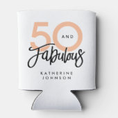 50と素晴らモダンしい50誕生日 缶クーラー (裏面)