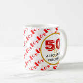 50と絶対に素晴らしいカナダ誕生日 コーヒーマグカップ (正面右)