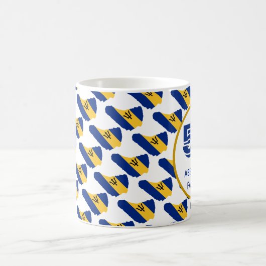 50と絶対に素晴らしいバルバドスお祝い コーヒーマグカップ (中央)