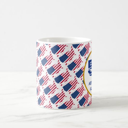 50と絶対に素晴らしい統一された州お祝い コーヒーマグカップ (中央)