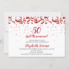 50と驚異的な誕生日 招待状