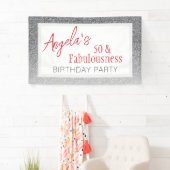 50とFabulousness Script 50誕生日 横断幕 (インサイチュ)