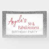 50とFabulousness Script 50誕生日 横断幕 (横)