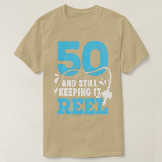 50とItはフィッ保シャー誕生日ギフトをリール Tシャツ (デザイン正面)