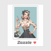 50のグラマー女性ファッション、50のスカートの贈り物 シール (シート)