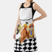 50のダイナージュケボックスレコードカップル踊り エプロン (インサイチュ)