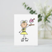 50のドライブインWaitress Tシャツとギフト ポストカード (スタンド正面)