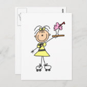 50のドライブインWaitress Tシャツとギフト ポストカード (正面/裏面)