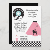 50のパーティの招待状 招待状 (正面/裏面)