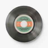 50のレコードスタイル ペーパープレート (正面)