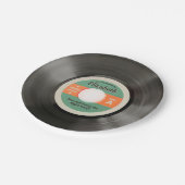 50のレコードスタイル ペーパープレート (アングル)