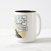 50の子供 – 漫画のコーヒーマグ ツートーンマグカップ (正面右)