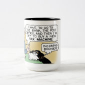 50の子供 – 漫画のコーヒーマグ ツートーンマグカップ (中央)