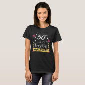 50の煌めく誕生日 Tシャツ (正面フル)