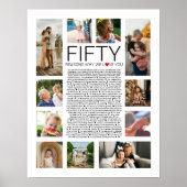 50の理由で我々は写真コラージュを愛する ポスター (正面)