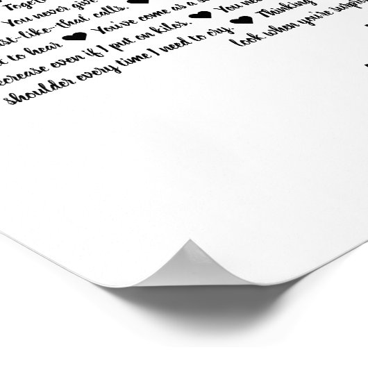 50の理由を愛する誕生日ギフトお母さん姉妹 ポスター (角)