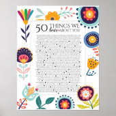 50の理由、私たちを愛している、45の理由、60歳の誕生日、 ポスター (正面)