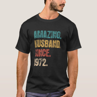 50の結婚素晴らしい夫の罪のためのアニヴァリ Tシャツ