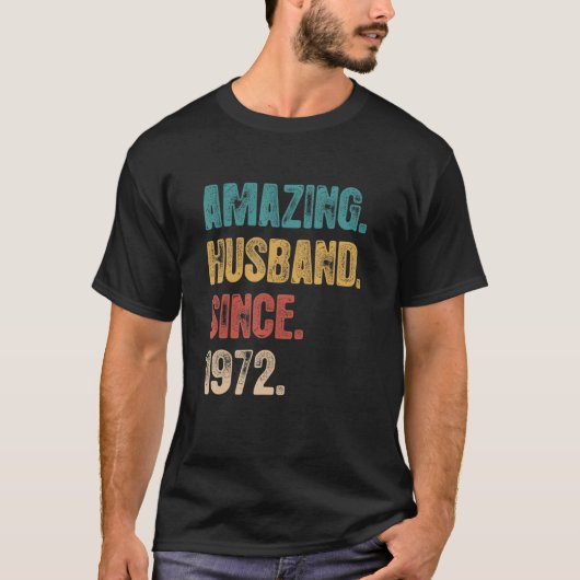50の結婚素晴らしい夫の罪のためのアニヴァリ Tシャツ (正面)