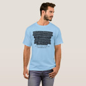 50の言語のハンドボール Tシャツ (正面フル)