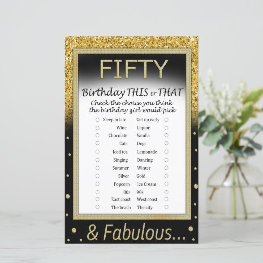 50の誕生日このゲームまたはそのゲーム (スタンド正面)