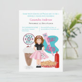 50の誕生日招待状 招待状 (スタンド正面)