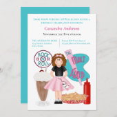 50の誕生日招待状 招待状 (正面/裏面)