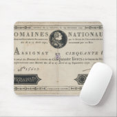 50のlivresの銀行券、1790年10月29日 マウスパッド (マウス)