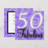 50はすばらしい誕生日の招待状です 招待状 (正面/裏面)