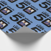 50はだれであるか見て下さい(写真を加えて下さい) ラッピングペーパー (角)