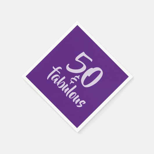 50はっきりしたと素晴らしい50th誕生日パーティー紙 スタンダードカクテルナプキン (角)