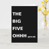 50はっきりした番誕生日ユーモア カード (黄色い花)