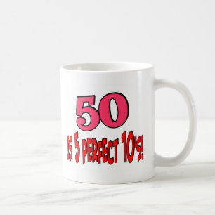 50はです5完全な10s (ピンク) コーヒーマグカップ