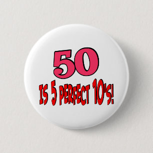 50はです5完全な10s (ピンク) 缶バッジ