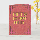 50はまだまだ老けてなんかない カード (黄色い花)