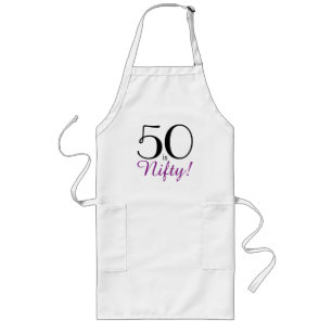 50はニフティ!第50回バースデーパーティーエプロン ロングエプロン