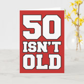 50は古くないが、憂鬱なグリーティングカード カード (黄色い花)