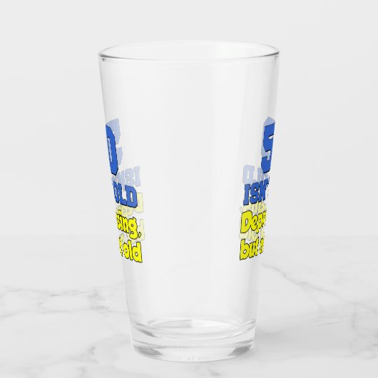 50は年を取ったばかりではない タンブラーグラス (右)